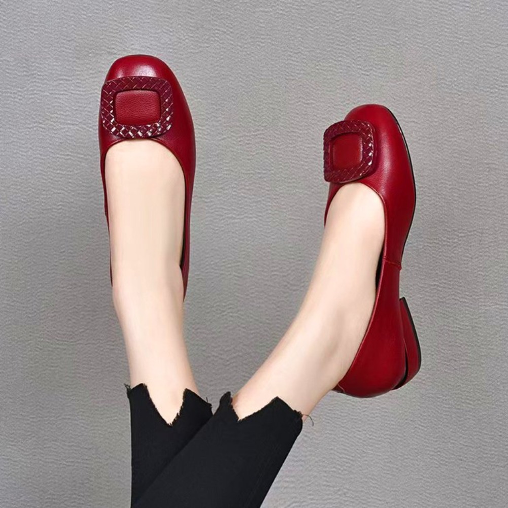 Women'S Fashion Shoes - Soft Leather Cow Tendon Soft Sole
