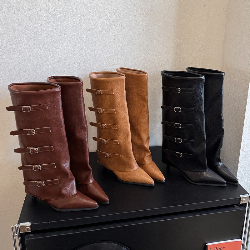 New Autumn Winter Pointed Toe  - Women'S Fashion Knee High Boots review and price