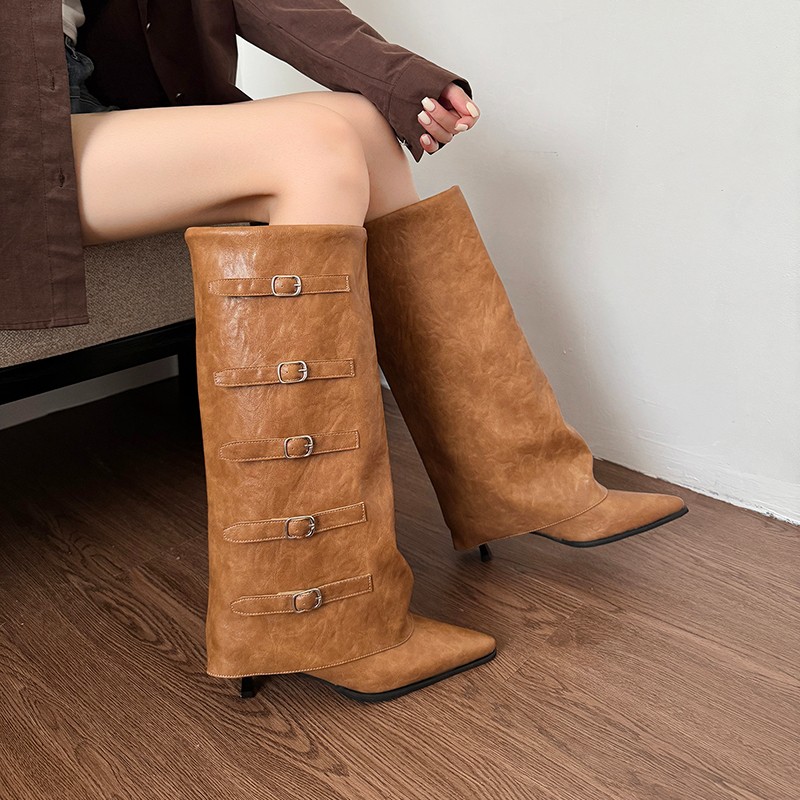 New Autumn Winter Pointed Toe  - Women'S Fashion Knee High Boots review and price
